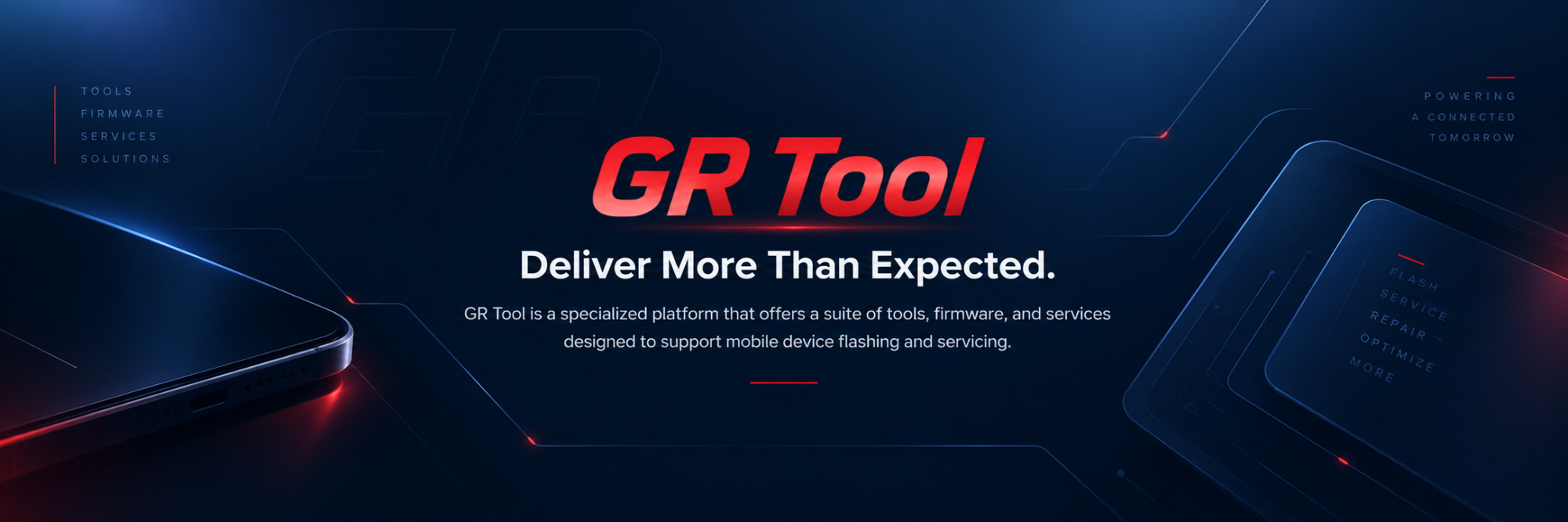 GR Tool — Deliver More Than Expected.